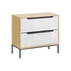 thumbnail image 1 of Ilios Innova | Buró Cajonera Moderna con 2 Cajones Blancos, Estructura de Acero y MDF, Mesa Auxiliar para Recámara, Oficina o Sala, Diseño Nórdico Funcional, 1 of 9