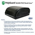 thumbnail image 2 of PolyGuard 20 x 20 Ft 20 Mil PVC Pond Liner for Fish Ponds and Water Gardens, 2 of 2