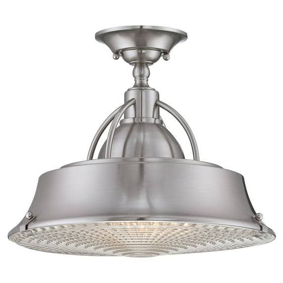 Quoizel Cody Medium Semi Flush Mount in Brushed Nickel