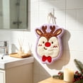 thumbnail image 5 of PONPRNGY 1Pc Hand Towels Christmas Embroidered Decor Quick-Dry Dish Towels Decorative Bathroom Kitchen Towels for Drying, Cleaning, Cooking, Holiday Towels Gift, 5 of 7
