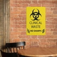 thumbnail image 4 of Clinical Waste No Sharps Sign Metal 12"X8" Rust Free Aluminum,Indoor & Outdoor Use For Fence And Yard, 4 of 6