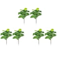 thumbnail image 1 of 6 Piezas de Hoja de Violín Artificial Higuera de 19,6 Pulgadas Plantas de Imitación Ficus Arbusto Verde para la Decoración del Patio de la Boda Al Aire Libre, 1 of 10