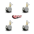 thumbnail image 2 of 2 Inch MRI Safe Casters with Brakes – 12mm Threaded Stem – Set of 4 – SCC, 2 of 2