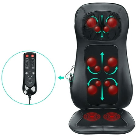 shiatsu massage chair cushion with heat seat massager 3 height