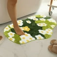 thumbnail image 7 of Vikakiooze Moss Rug Floral Area Rugs Plant Flowers Bathroom Rug Cute Green Forest Leaf Bath Shower Mat Soft Microfiber Carpet, 7 of 7