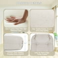 thumbnail image 3 of Lovote 5 in 1 Glider Rocker Replacement Cushions Set - Soft Thicken Suede Rocking Chair Cushion with Ottoman Cover for Indoor Nursery Glider Rocking Chair, Beige, 3 of 7