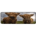 thumbnail image 5 of Dreamtimes Highland Cow Funny Hallway Runner Rug 2'x6' Kitchen Rug with Rubber Backing Meadow Animal Non Slip Entryway Rug Runner Washable Soft Area Rug for Hallway Bedroom Kitchen Decor, 5 of 6