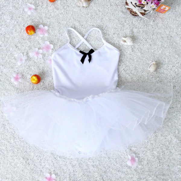 Details about   Girls Dance Outfits Short Sleeve Floral Printed Crop Top+Mesh Tutu Dress Costume 
