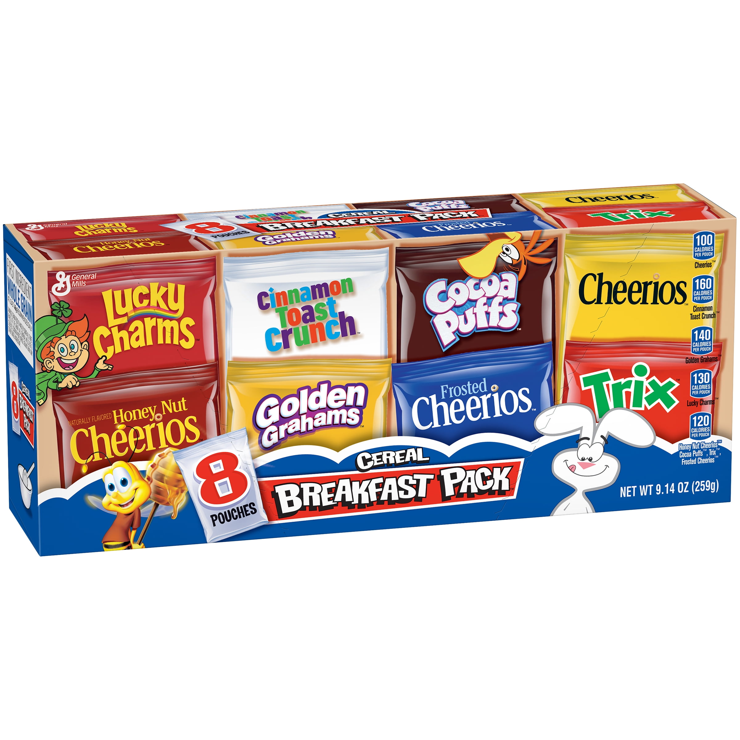 General Mills Breakfast Pack Breakfast Cereal, 9.14 Oz, 8 Ct Walmart