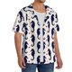 thumbnail image 2 of Fotbe Seahorses and Hearts Camisa Estampada de Manga Corta para Hombre, Casual de Verano, Estilo Playero, Sin Arrugas-Small, 2 of 5