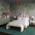 thumbnail image 6 of Leigh Cream Velvet Channeled Bench, 6 of 7
