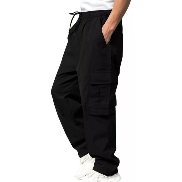 Pantalones Jogger Cargo Hombre Casual Con Múltiples Bolsillo