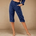 thumbnail image 1 of WILLBEST Pantalones Casuales elegantes para Mujer: Cintura Elástica Cómoda, Diseño Ligero y Transpirable para el Verano con Detalle de Botones para Uso Diario. Extra Grande, 1 of 3