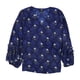 thumbnail image 1 of Alfani Blusa con mangas con volantes para mujer, azul, extragrande Alfani Pull-over, 1 of 1