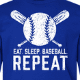 thumbnail image 4 of Inktastic Grunge Eat Sleep Baseball Repeat Long Sleeve Youth T-Shirt, 4 of 5