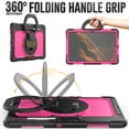 thumbnail image 2 of Samsung Tab S8 Ultra 14.6 inch Case with Screen Protector, Dteck 360 Rotating Handle Grip Stand Heavy Duty Rugged Shockproof Case with S Pen Holder for Samsung Galaxy Tab S8 Ultra,
Black+Rose, 2 of 7