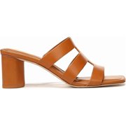 Franco Sarto Women's Flexa Carly Heeled Slide Sandal Tan Brown 9M