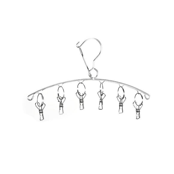 Bewildely Clip de secado de calcetines, colgador de acero inoxidable, organizador de ropa interior, abrazadera de almacenamiento colgante, soporte para Almacenamiento y organización del hogar Bewildely HA071243-00B