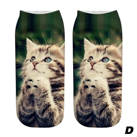 

Socks Winter Unisex Men Women Funny Anklet Socks Cat Printed Casual Short Socks Christmas Gifts Socks