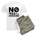 thumbnail image 6 of CafePress - No War In Ukraine Men's Light Pajamas - Men's Light Loose Fit Cotton Pajama Set, 6 of 7