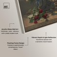 thumbnail image 4 of Still life with roses Framed High-Gloss Acrylic Glass Wall Art Vintage by Art Remedy, Silver Frame, 36 x 45, 4 of 7