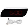 thumbnail image 1 of LED Digital Clock 12/24 Hour Conversion Adjustable Brightness Bedside Alarm Clock GHY-0801Red, 1 of 5