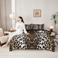 thumbnail image 4 of Erosebridal Teens Abstract Leopard Print Twin Bedding Sets 7-Piece,Gradient Cheetah Print Bedding Comforter Set For Adults,Black Reversible, 4 of 6