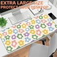 thumbnail image 6 of Mouse Pad Large Vintage Groovy Flowers Non-Slip Gaming Desk Mat with Stitched Edge Laptop Keyboard Desk Pad for Work Home Gaming (35.4 x 15.7 Inches), 6 of 6