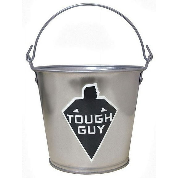 1/2 gal Round Bucket, 6 in Dia, Silver, Galvanized Steel