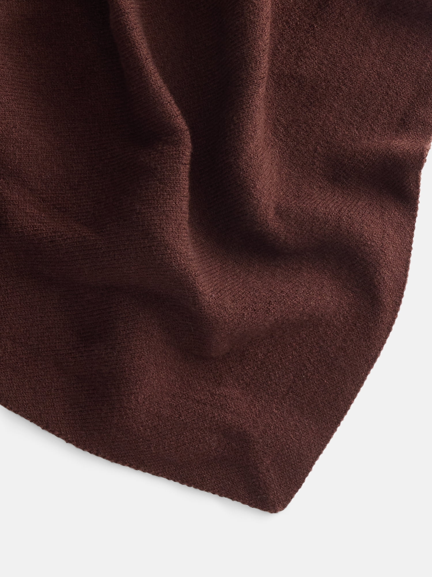 Scenario Women's Solid Knit Kite Scarf, Carob