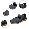 thumbnail image 5 of Rokment Women's Fisherman Walking Sandals Comfortable Casual Leather Hollow out Closed Toe Non Slip Orthopedic Arch Support Strappy Work Dress Shoes for Beach Spring Summer Black Size 6, 5 of 8