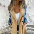 thumbnail image 4 of Niaviben Denim Trench Coat Women Long Denim Jacket Women Oversized Jean Jacket Womens Fall Jackets Womens Shirts Dressy Casual Jackets Women Jean Jacket for Women Trendy Blue M, 4 of 8