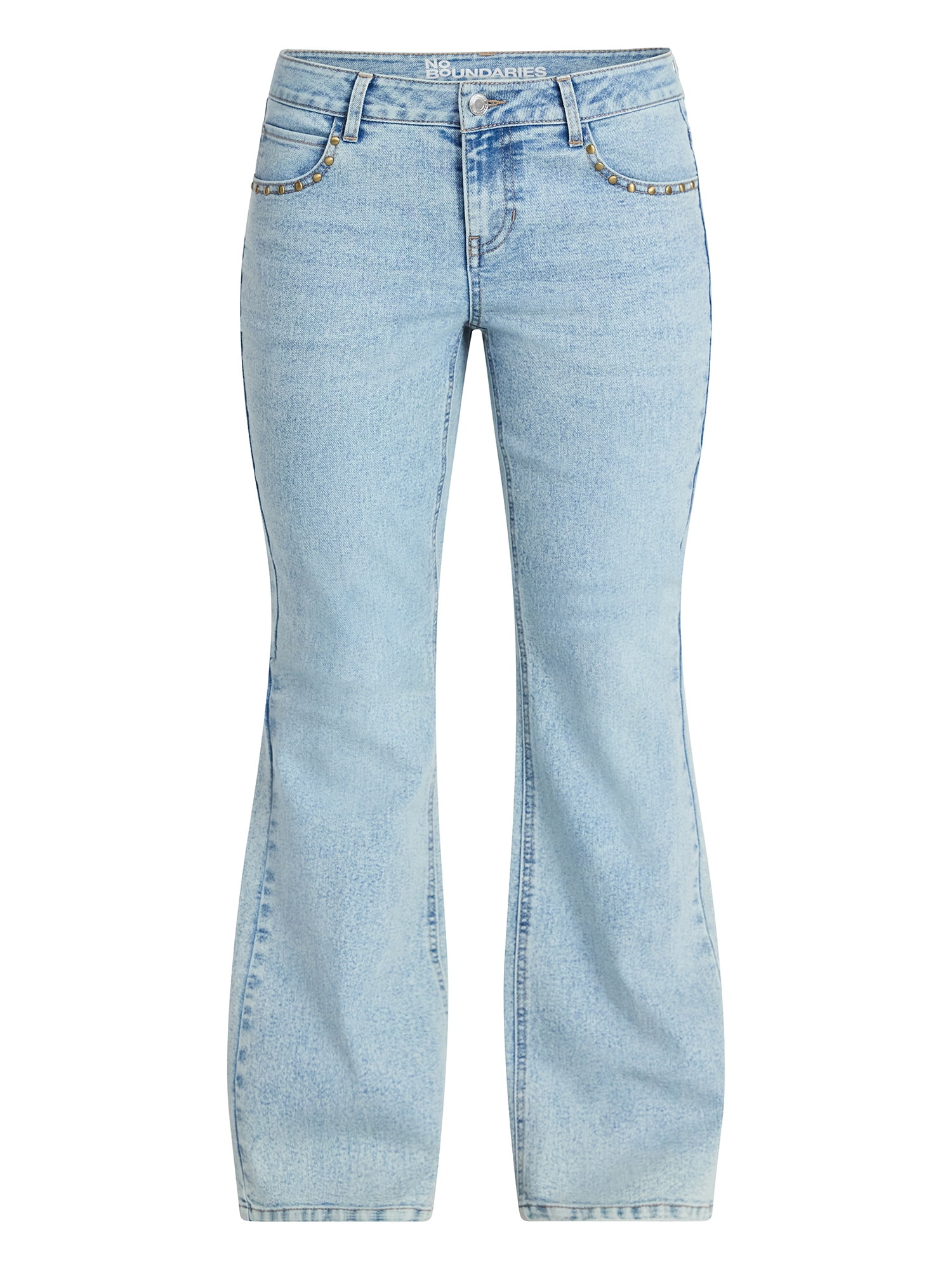 No Boundaries Low Rise Specialty Flare Jeans, 31" Inseam, Women's 00-18