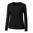 thumbnail image 1 of Playera George para Dama, Manga Larga Negro Talla EG, 1 of 4
