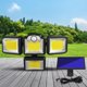 thumbnail image 4 of Luz solar para exteriores 2400MAH Lámpara con sensor LED para patio Garaje Porche Patio (D), 4 of 8