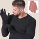 thumbnail image 4 of Guantes de invierno para hombre y mujer con pantalla táctil, guantes de punto cálidos para mensajes de texto, 4 of 5