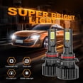 thumbnail image 4 of Car Light 6000K LED Headlights High-Low Beam & Fog Lights Bulbs Combo Kit White, 4 of 24