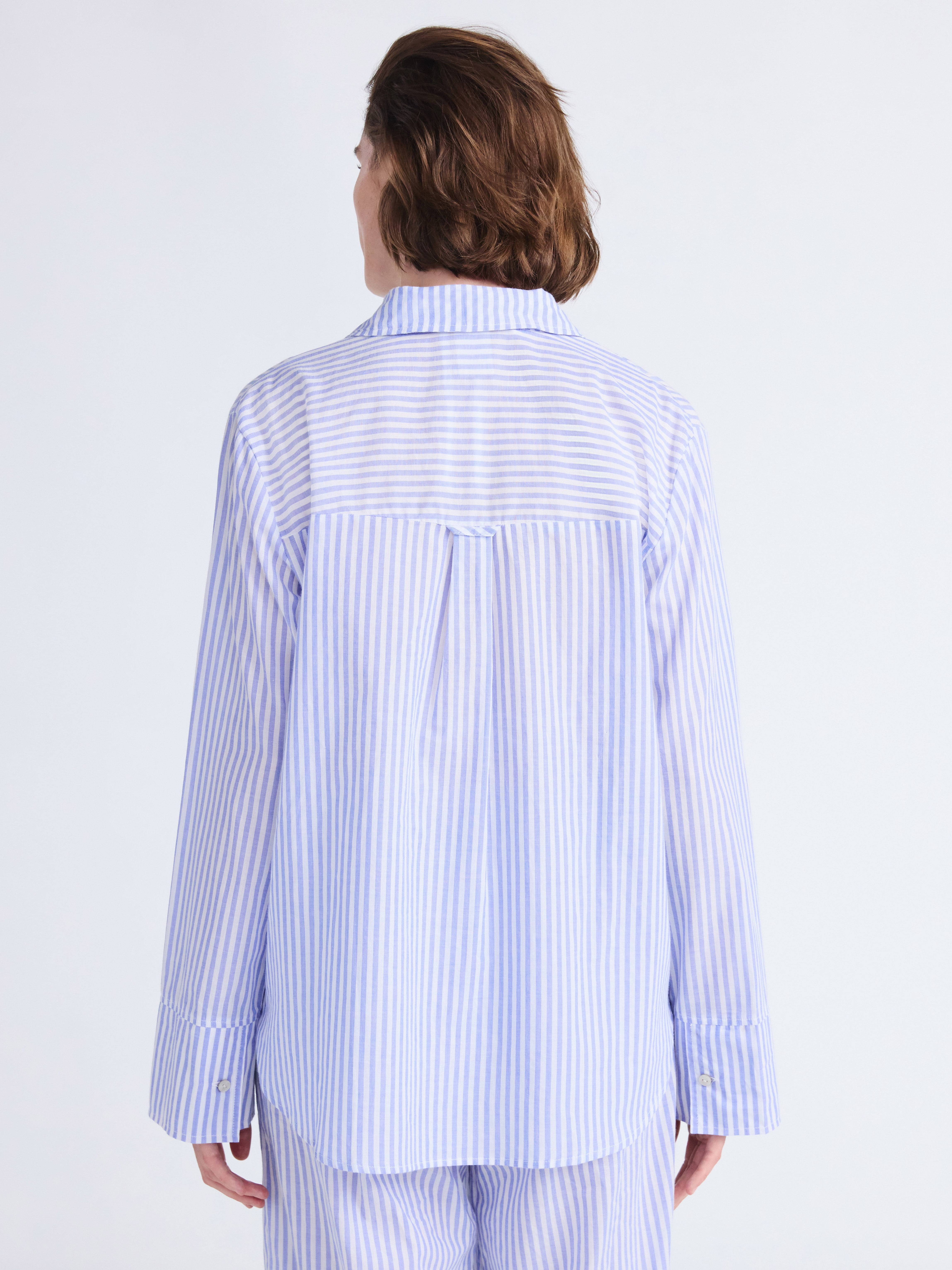 Free Assembly Women's Striped Cotton Coverup Tunic Shirt, Sizes XXS-XXL