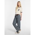 thumbnail image 2 of Kacey Lee Women's Mid Rise Loose Carpenter Jeans, Sizes 0-18, 2 of 5