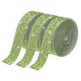 thumbnail image 1 of Unique Bargains 3Roll 1 Yard 8mm Self Adhesive Crystal Rhinestone Ribbon for Crafts Project, Light Green, 1 of 5