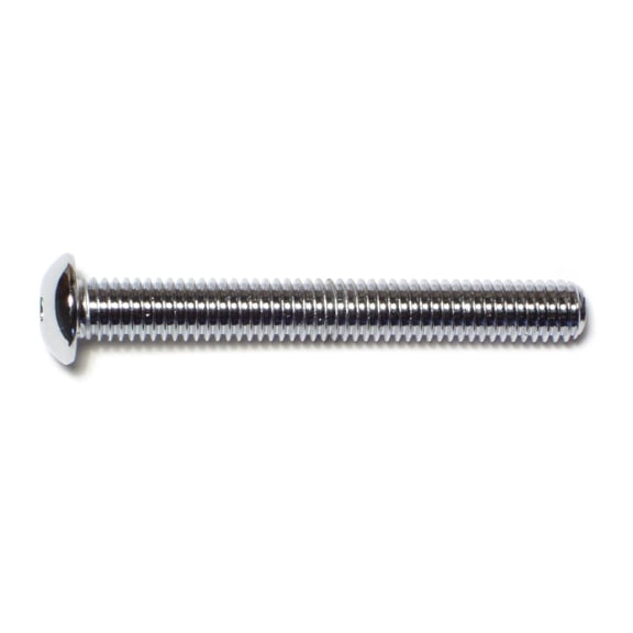 3/8"-16 x 3" Chrome Grade 8 Button Head Socket Cap Screws SCSBS8-180 (5 pcs.)