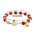 thumbnail image 4 of Cute Rabbit Charm Bracelet For Women And Girls With Red Crystal Beads Ideal As Birthday Gifts For Friends Adding Luck In The Chinese Year, 4 of 7