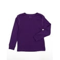 thumbnail image 2 of Leveret Kids Long Sleeve Cotton T-Shirt Dark Purple 12 Year, 2 of 3