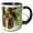 Black/White, variant on 3drose, Southern Italy, Puglia. Ripe Grapes on Vines., 11oz Mug