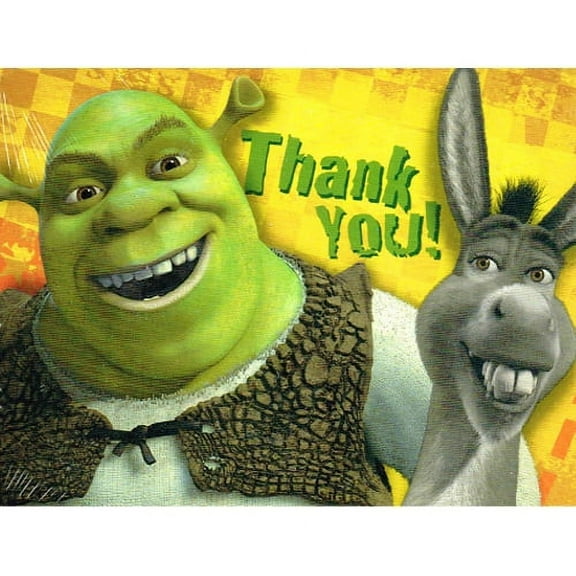 Shrek 2 Thank You Notes w/ Env. (8ct)