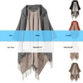 thumbnail image 3 of Elegant Shawl Wraps for Women Open Front Tassels Cardigan Soft Travel Blanket Shawls Poncho Capes for Fall Winter, 3 of 5