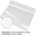 thumbnail image 4 of KFFKFF Greenhouse Film 15 x 40 Feet, Greenhouse Polyethylene Film 6 Mil Thick, Greenhouse Plastic Greenhouse Clear Plastic Film UV Resistant, Polyethylene Film for Warmth, Extra Strength, 4 of 9