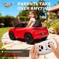 thumbnail image 4 of Qaba 12V Licensed Ford Mustang Mach-E Electric Car, Kids Ride On Car with Remote Control, Adjustable Speed, LED Light, Music, Suspension, Red, 4 of 9