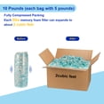 thumbnail image 2 of Uxcell Shredded Memory Foam Filling, 10 Pounds Bean Bag Filler Foam for Cushions, Sofas, Pillows and More  Multi Color, 2 of 6