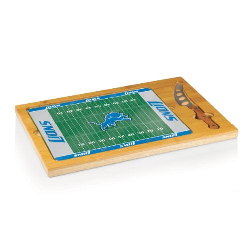 Detroit Lions - Icon Cutting Board/Tray and Knife Set by Picnic Time (Football Design)